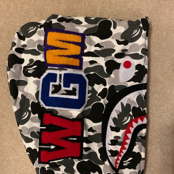 Bape A Bathing Ape Ink ABC Shark Hoodie - Picture 8 of 8